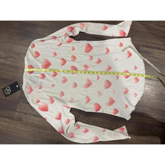 NWT Chaser Heart Print Thermal pullover sz L - Picture 5 of 5